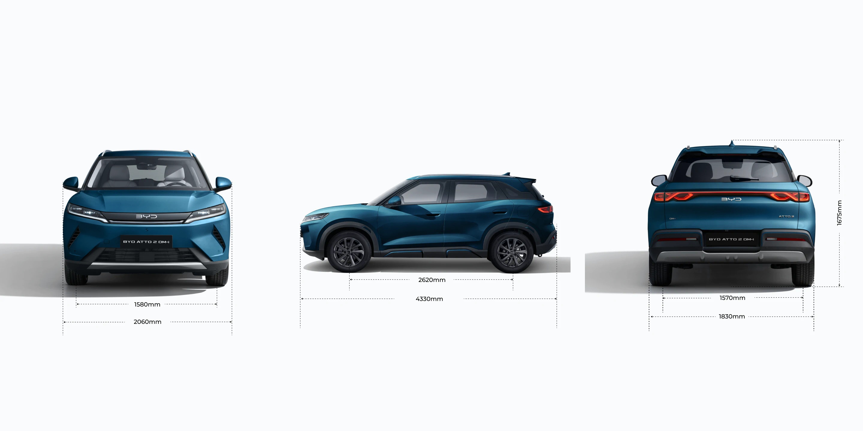 ATTO 2 DM-i Exterior dimensions