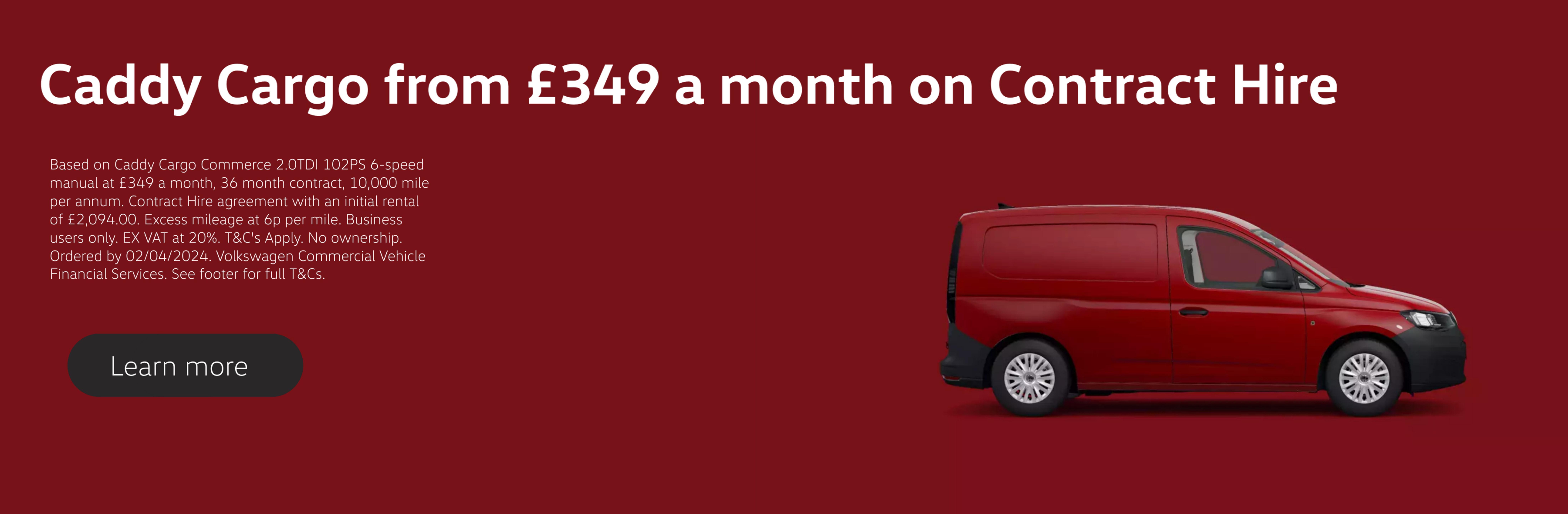 Caddy Cargo £349 Offer