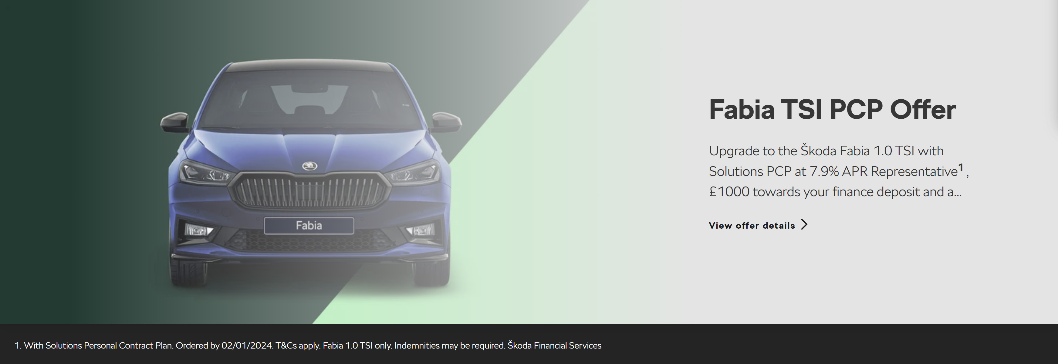 FABIA TSI PCP Offer