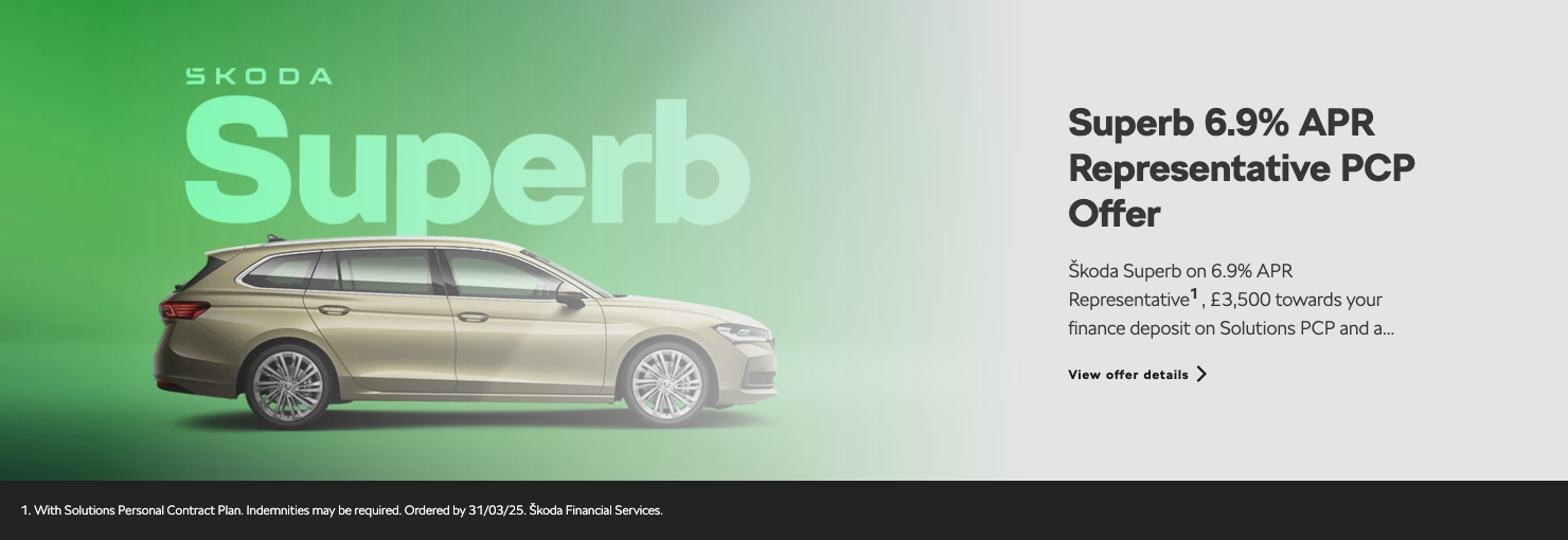 Superb 6.9% APR PCP Offer