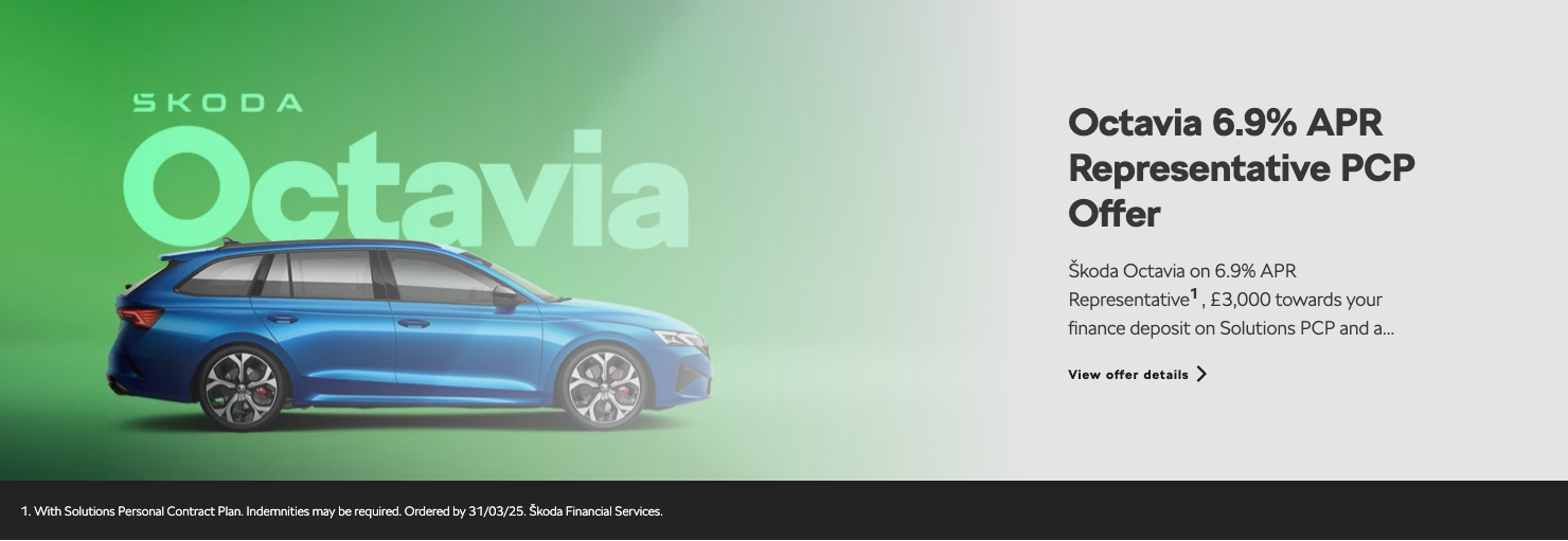 Octavia Estate 6.9% APR PCP Offer