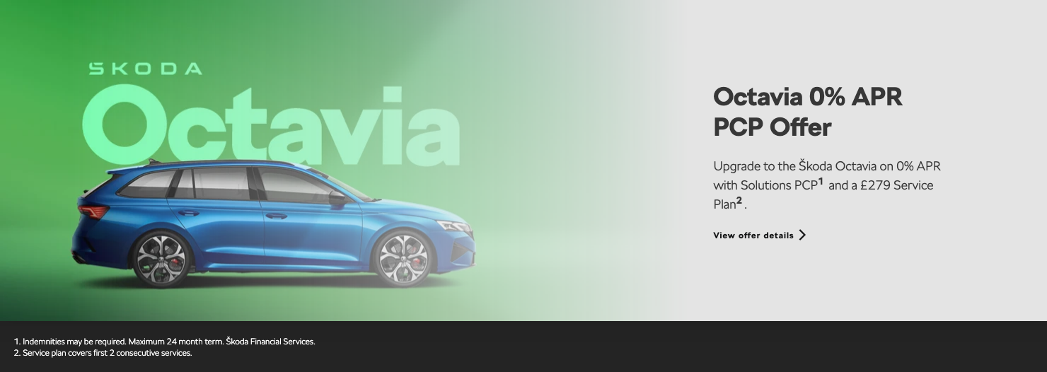 Octavia Estate 0% APR PCP Offer