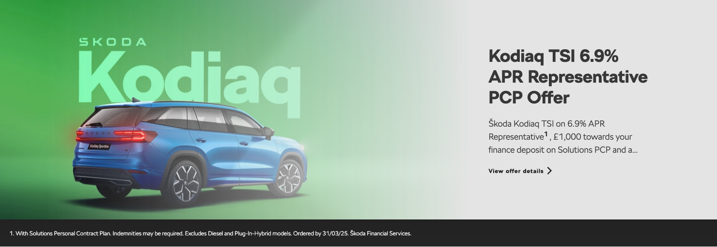 Kodiaq TSI 6.9% APR PCP Offer