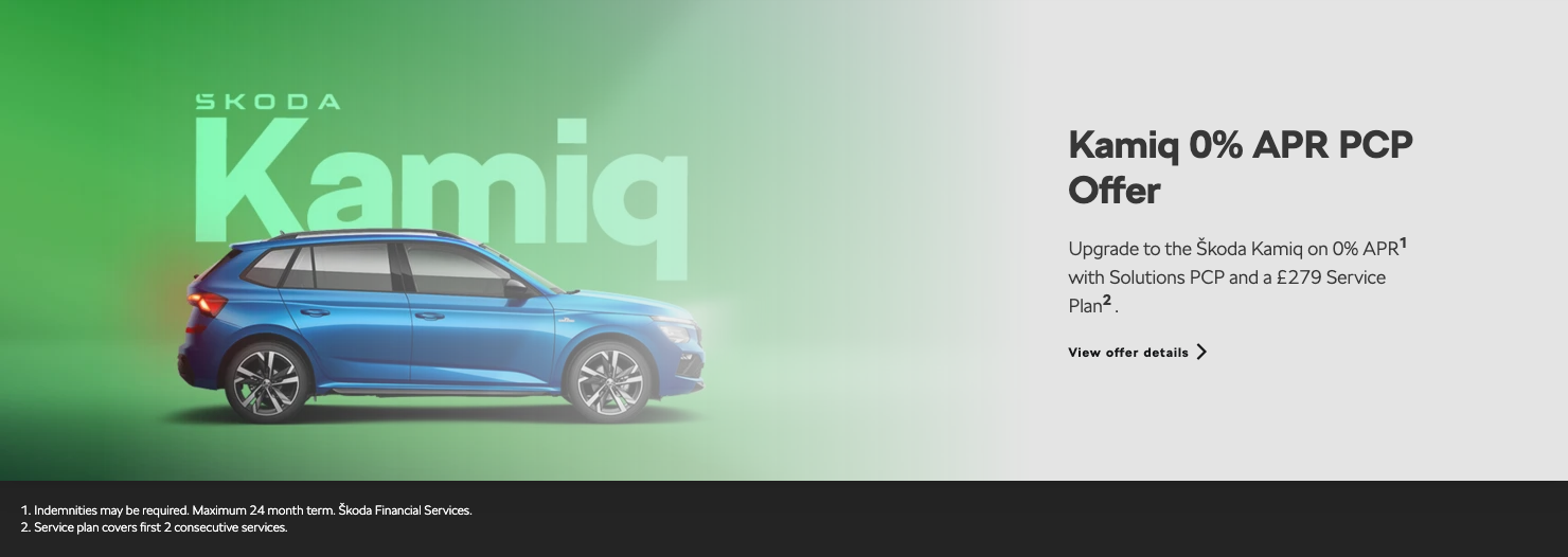 Kamiq 0% APR PCP Offer
