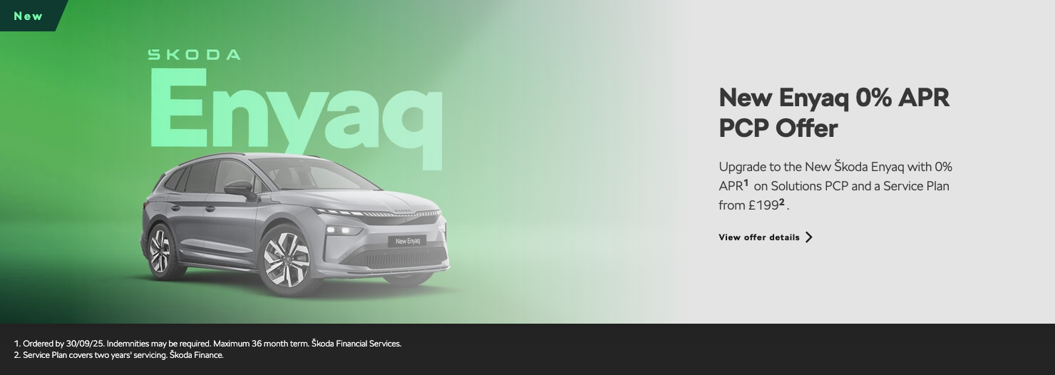new Enyaq 0% APR