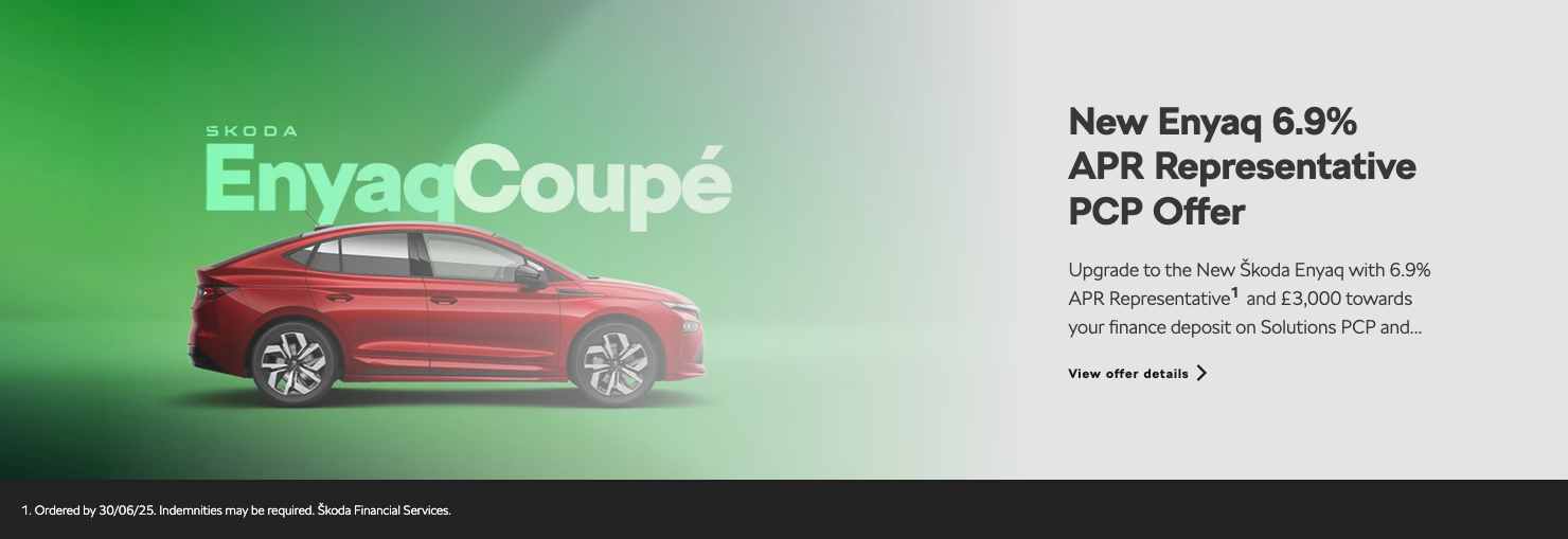 new Enyaq Coupé 6.9% APR