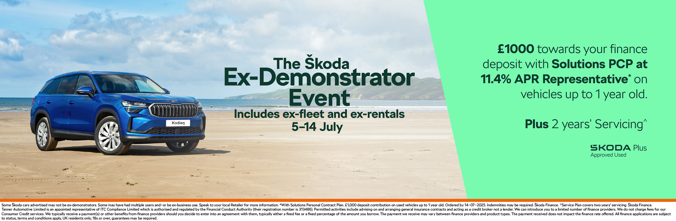 Škoda – July Ex-Demonstrator Event banner