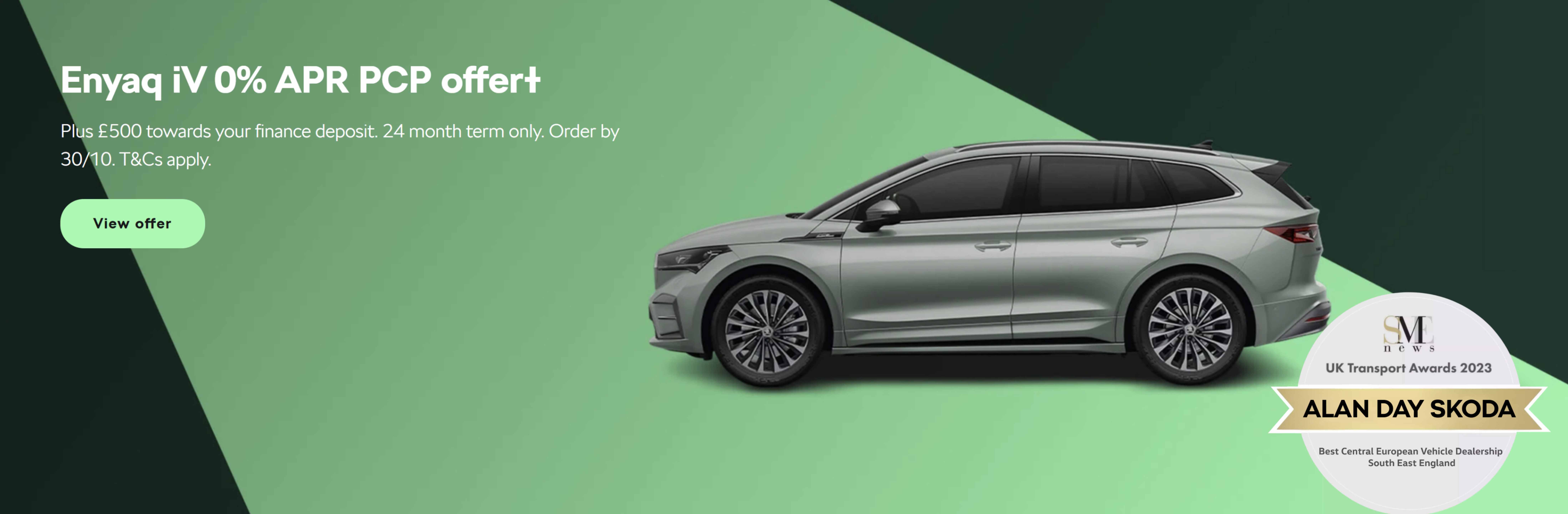 ŠKODA Enyaq 0% APR PCP offer