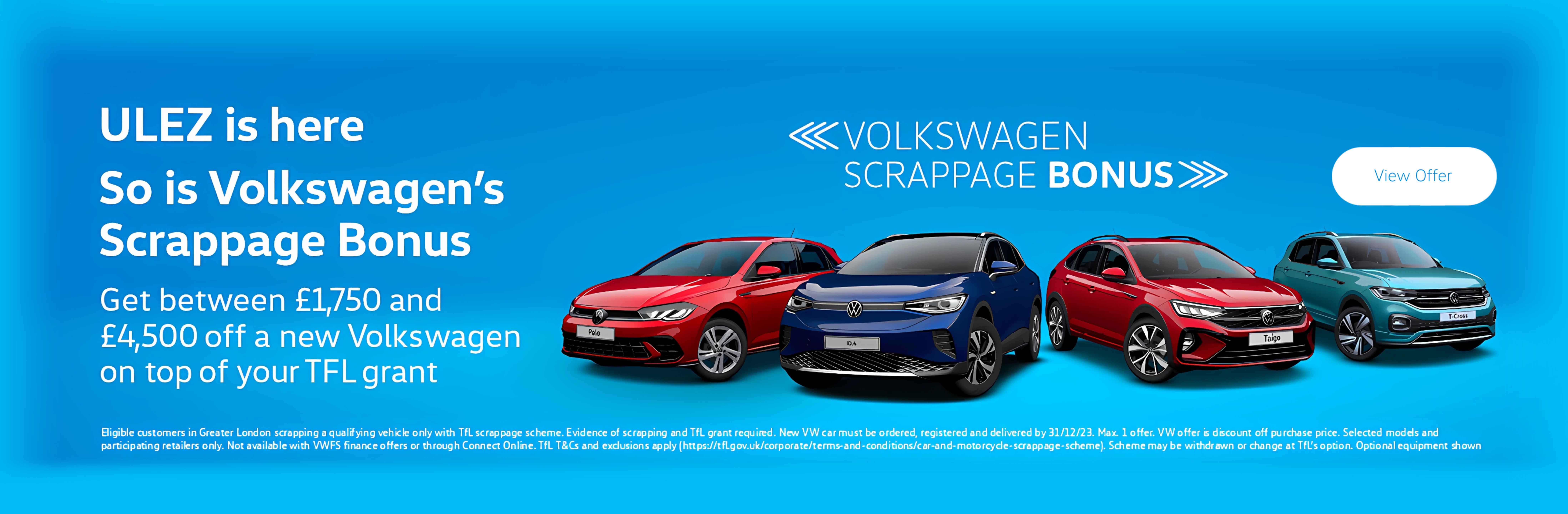 Volkswagen Scrappage Bonus ULEZ